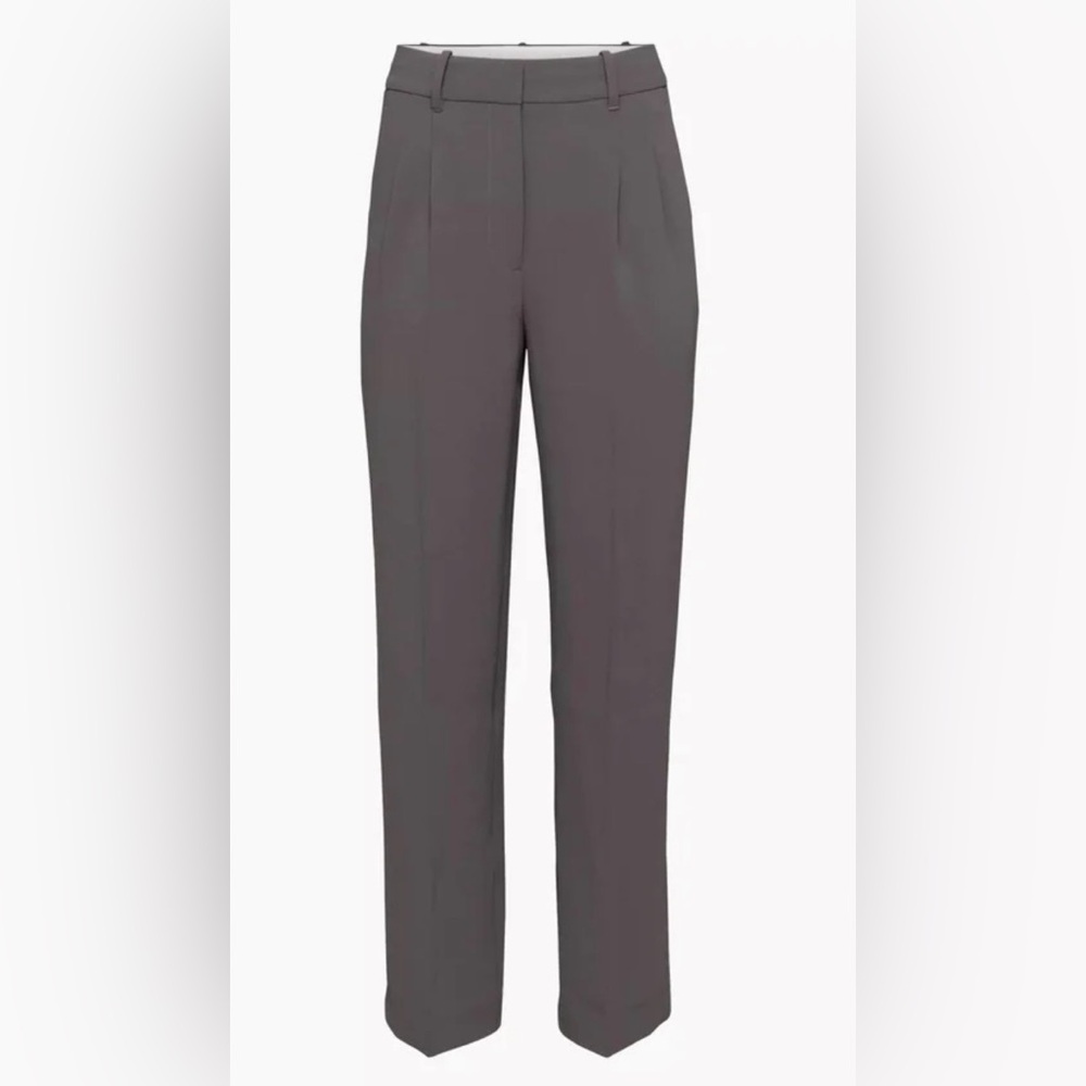 Aritzia effortless pant peppercorn grey